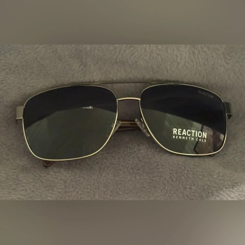 Kenneth Cole Sunglasses, Brown & Silver Colored frame.